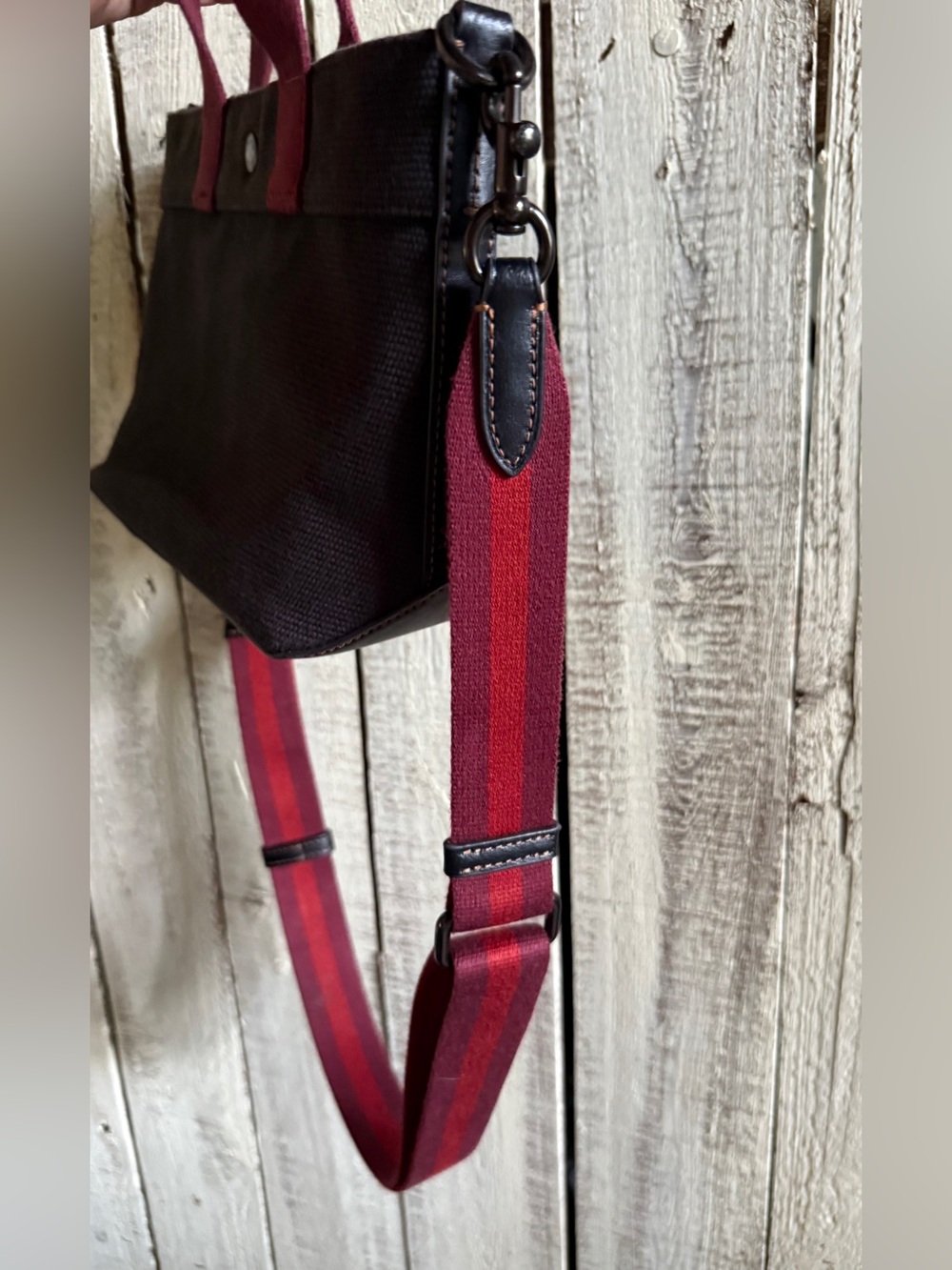 Coach Black Canvas Tote - Picture 5 of 16